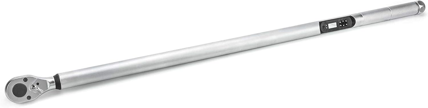 Close-up of the electronic display and control buttons