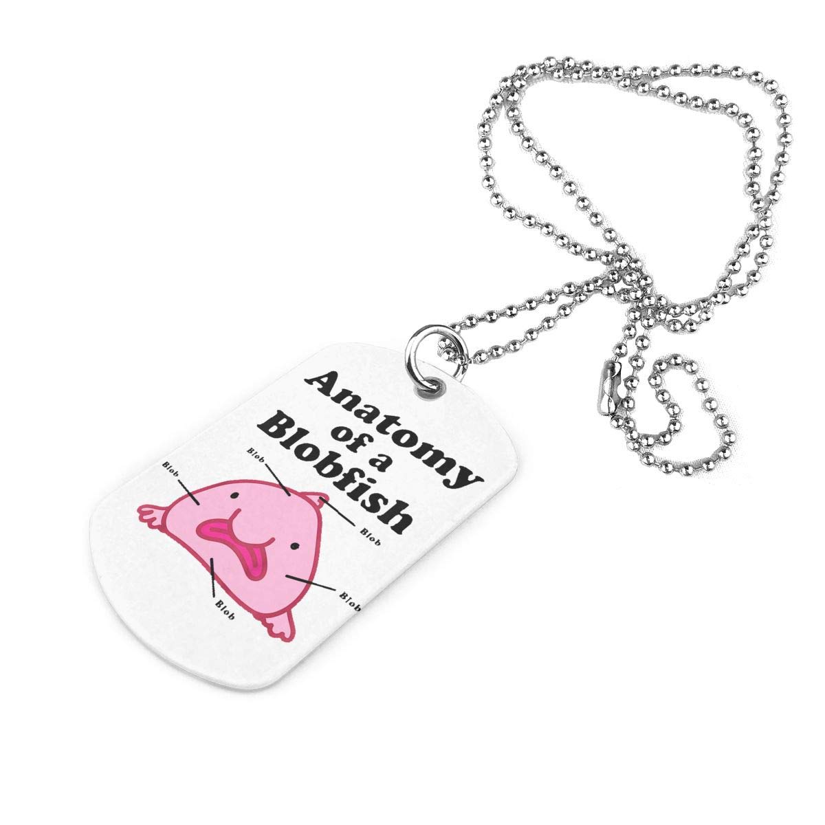 Anatomy Of A Blobfish Personalized Military Brand Necklace Jewelry Pendant Dog Tag