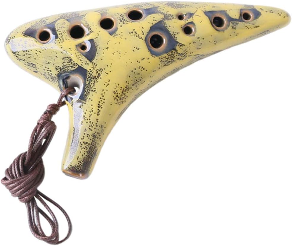 12 Hole Ocarina Alto C Ceramic Ocarina Music Instrument Gift for Beginner Performer Ocarina Lover Gifts