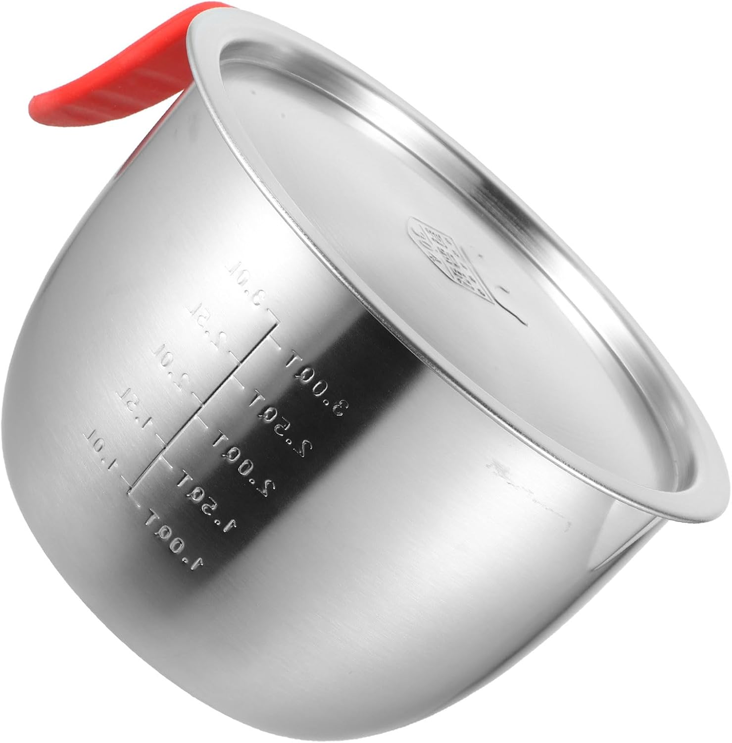 GALPADA Large 21Cm Stainless Steel Mixing Bowl with Lid, 304 Food-Grade Cream and Egg Whisking Bowl with Handle, Deep Salad and Dough Mixing Basin for Kitchen Baking and Cooking