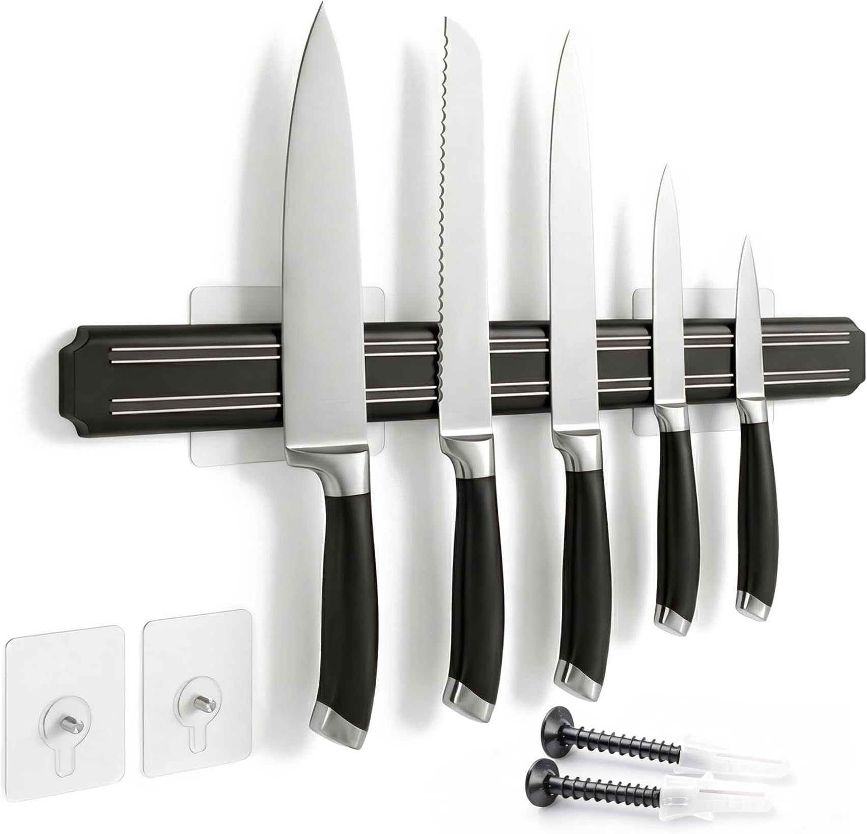  Magnetic Knife Holder,15 Inch Magnetic Knife Storage Strip,Knife Bar Block Magnet,Kitchen Utensil Holder,Tool Holder,Multipurpose Magnetic Knife Rack