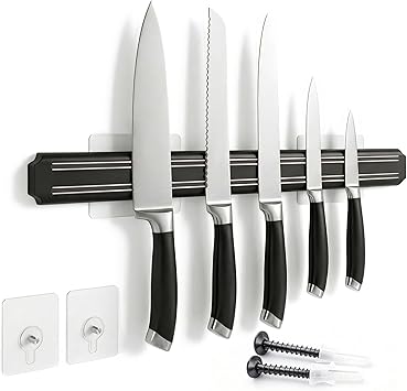Magnetic Knife Holder,15 Inch Magnetic Knife Storage Strip,Knife Bar Block Magnet,Kitchen Utensil Holder,Tool Holder,Multipurpose Magnetic Knife Rack