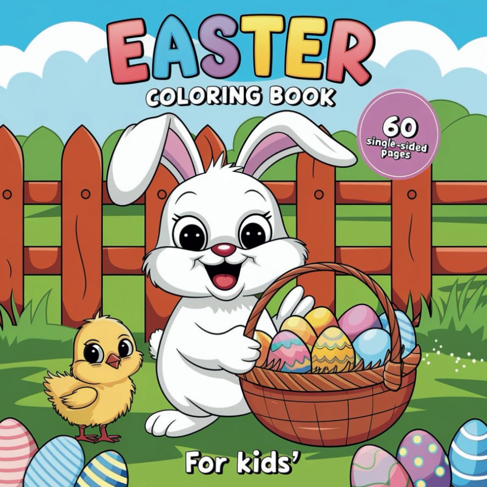 Easter Coloring Book for Kids – 60 Fun Illustrations!