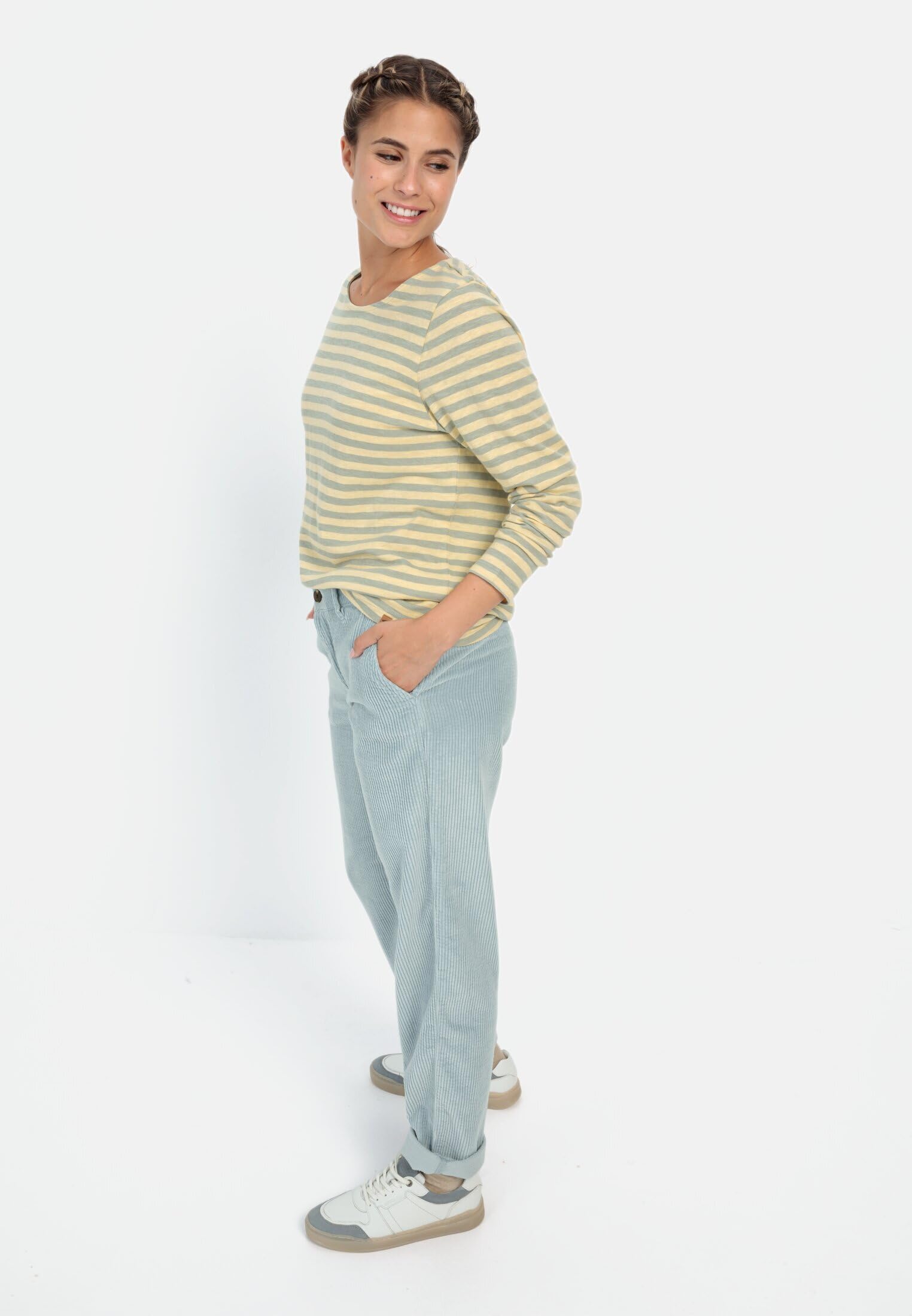 camel active Damen Streifenshirt aus Organic Cotton