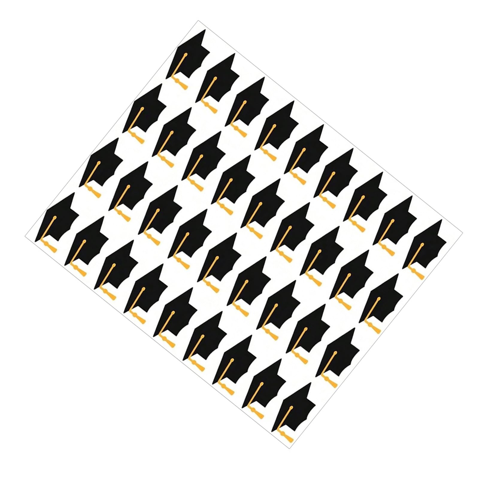 Decorative Sticker 10Sheets Graduation Cap PVC Sticker for Scrapbooking Notebooks Journal Phone and Wall Art PVC Adhesive Transfers