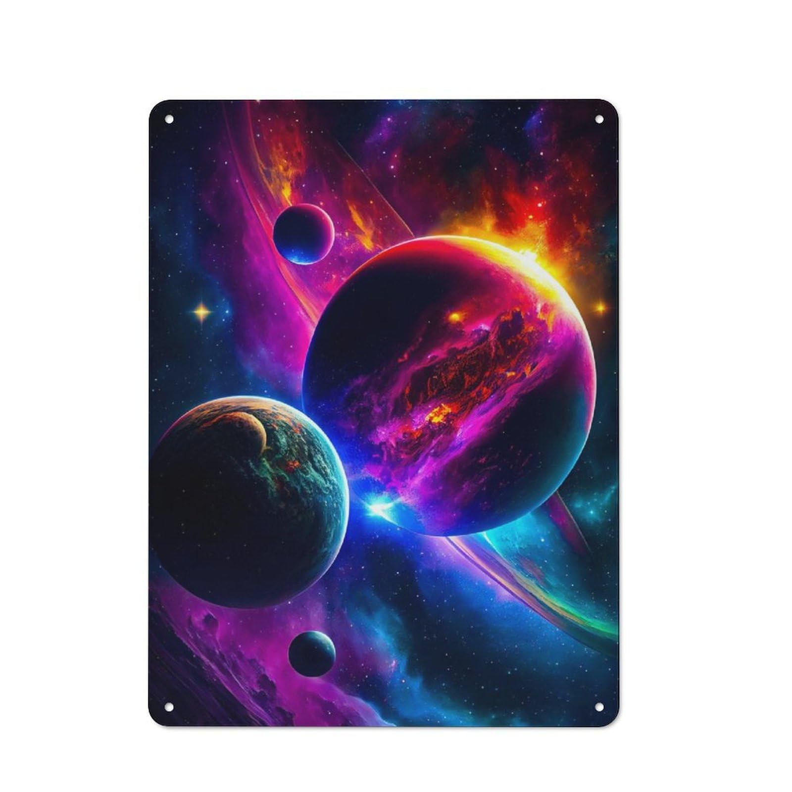 Modern Vintage Galaxion Office Metal Sign 40x30cm, Creative Space Decor for Home Office, Reading Corner Or Bedroom