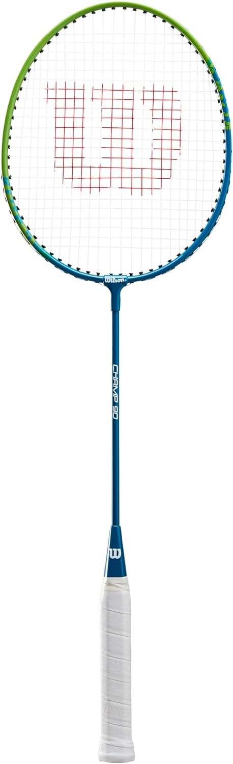 Wilson Champ Blue Adult Badminton Racket, including Full Protective ...