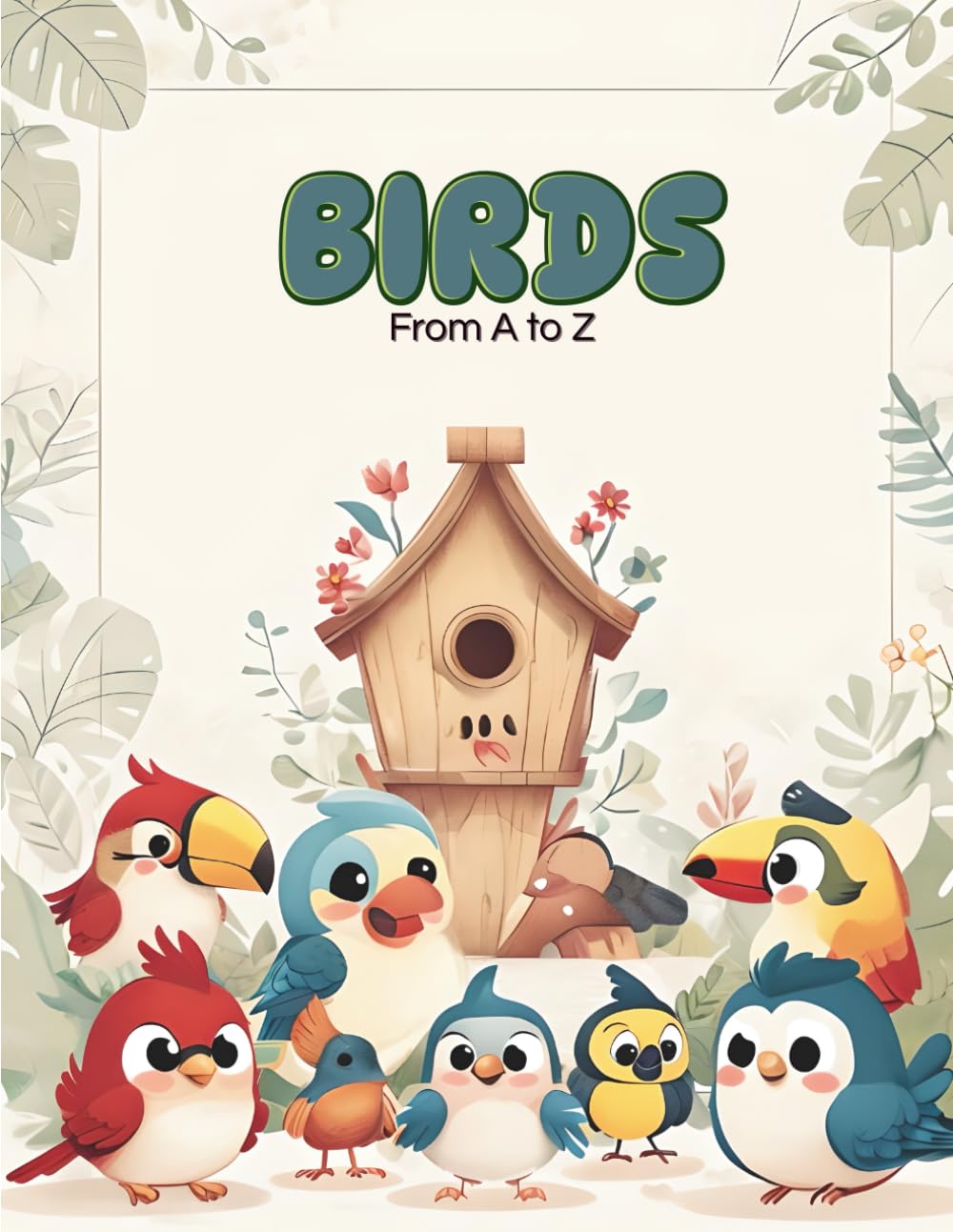 Birds From A to Z: A Fun and Adorable Bird Coloring Book for Kids Ages 3– (CD Creations A–Z Coloring Series)