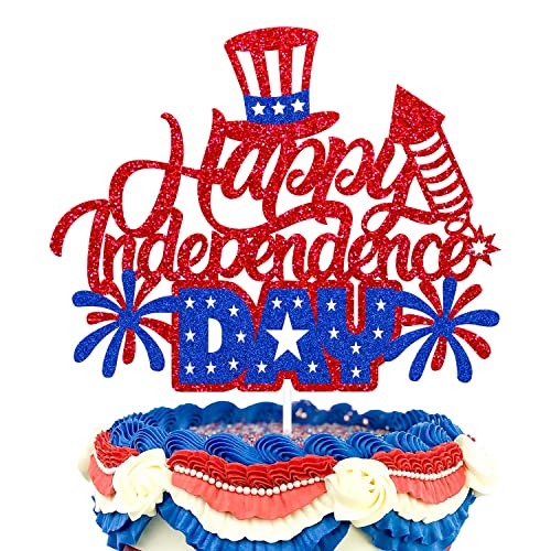 Décoration de gâteau Happy Independence Day pour fête USA