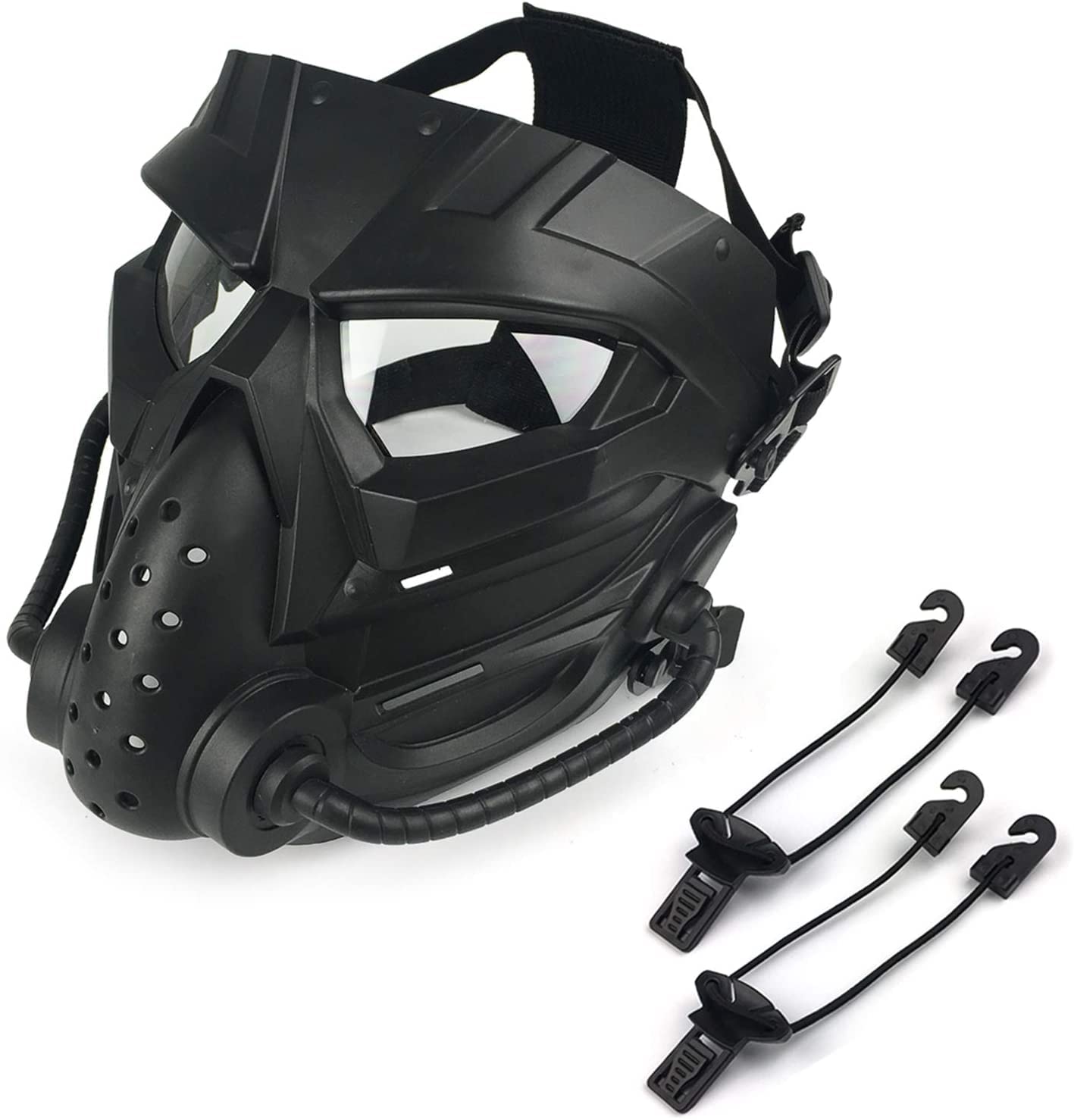 Maschera Teschio Di Halloween E Casco Airsoft Quick, Per Giochi Di Sopravvivenza CS Per Feste In Costume Cosplay Airsoft