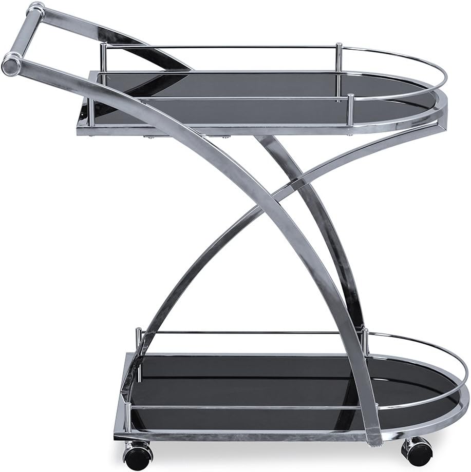 @home By Nilkamal Juniper Kitchen Trolley (Black)