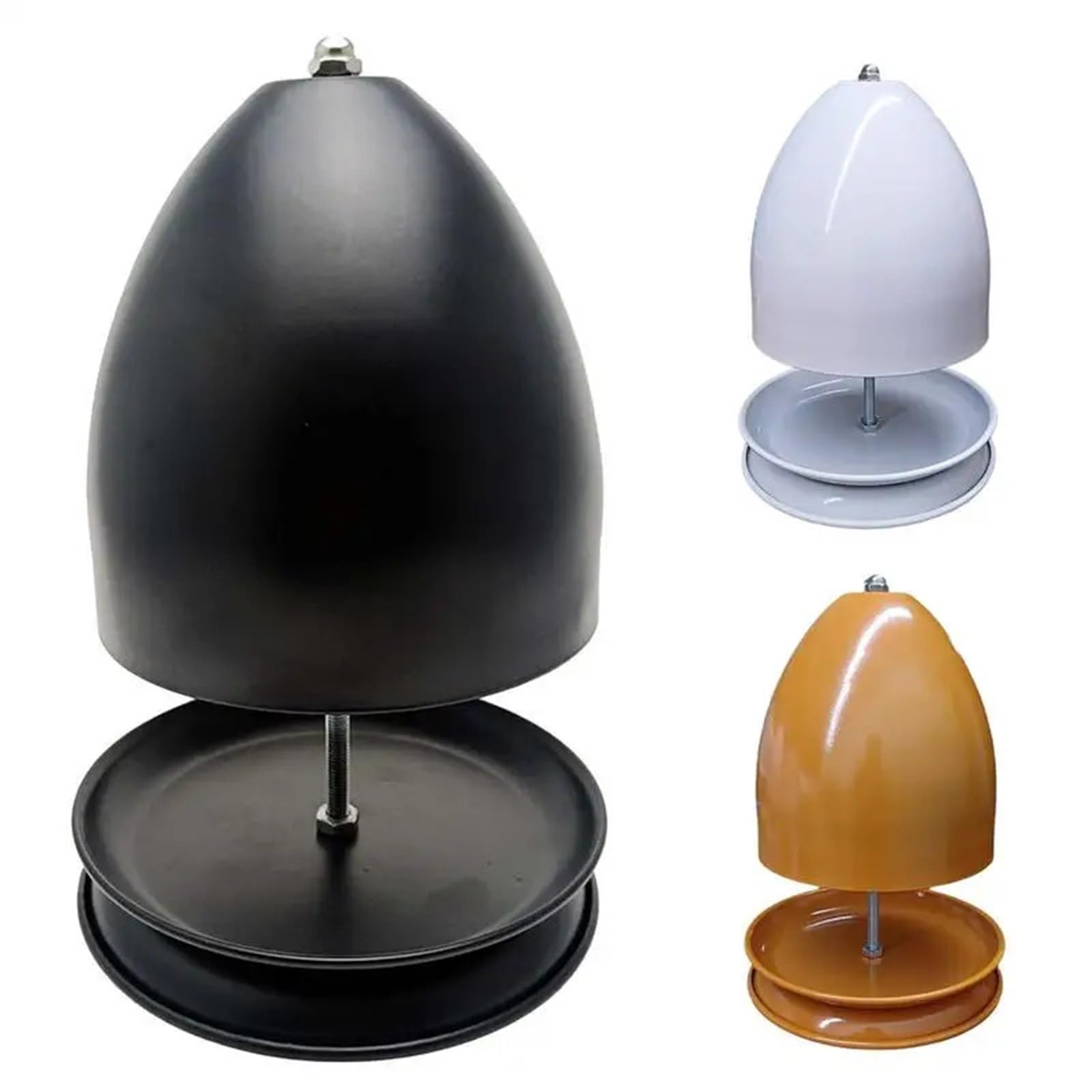 Estufa para Portavelas De Té Calentador de Velas té, Calentador Doble Pared, sobremesa, Horno, Metal(Orange)
