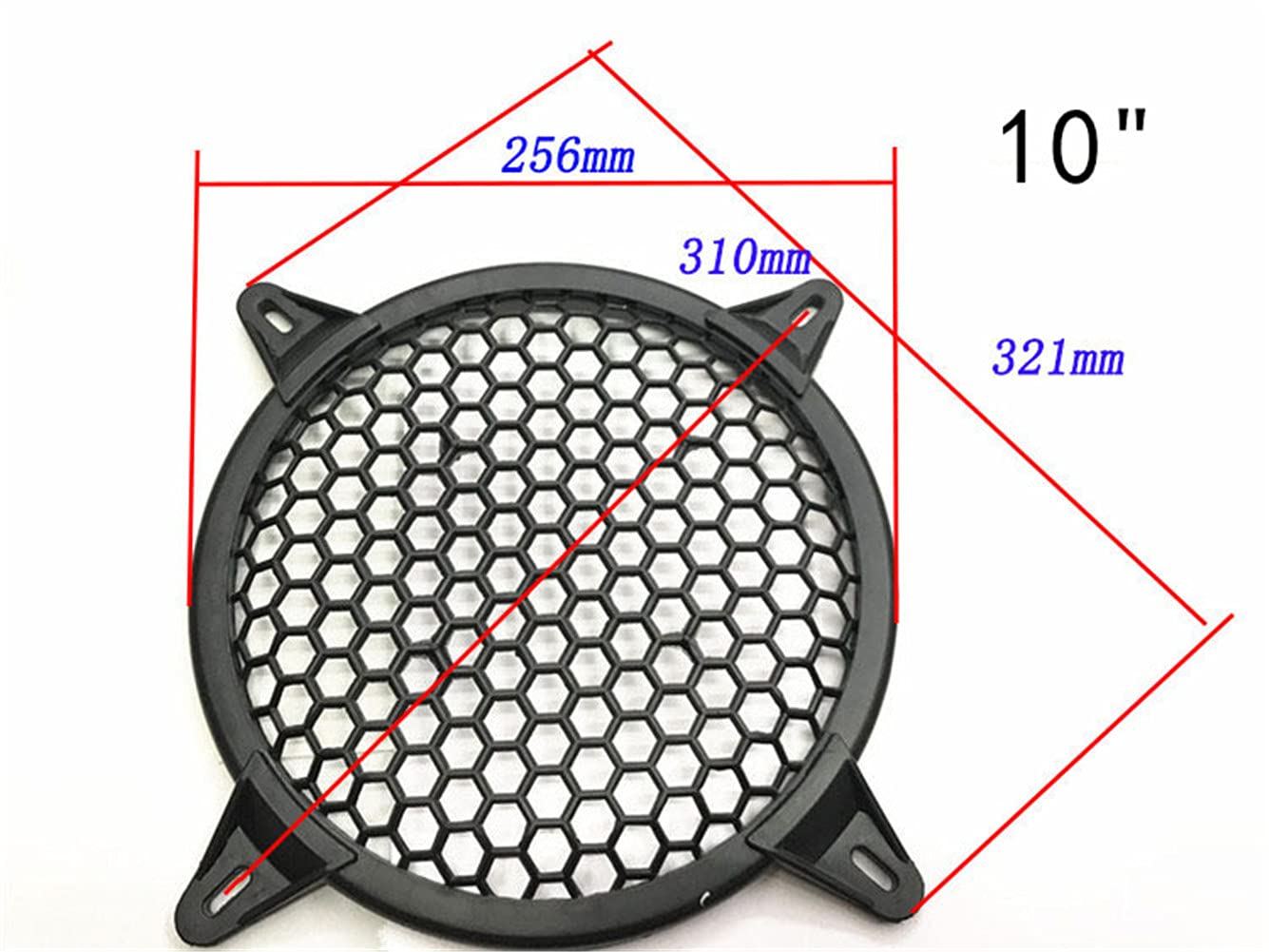 Subwoofer Gitter 10 Zoll - Schutzgitter Aus Kunststoff Für Auto-Lautsprecher