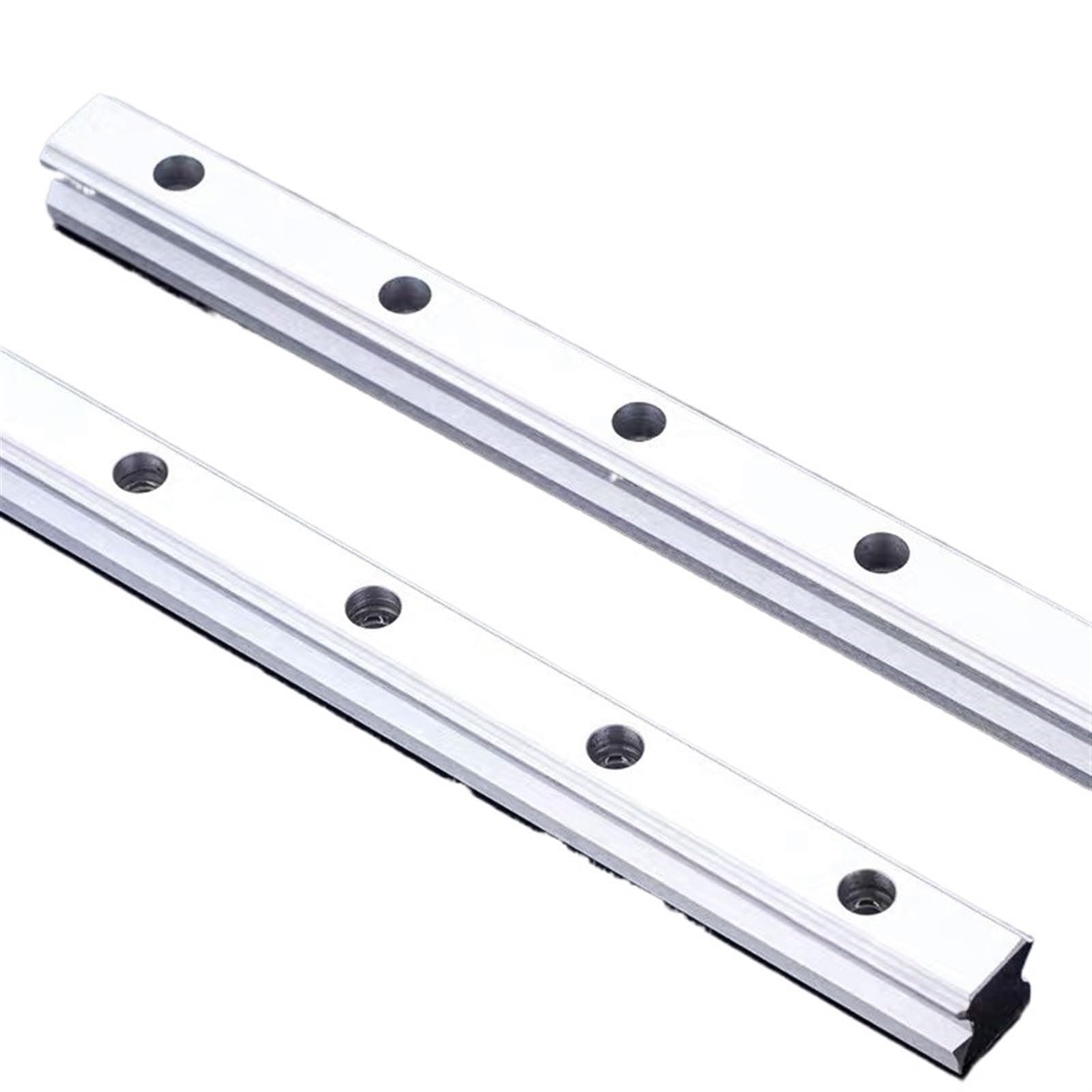 LKHFOAQM 2pcs HGH15/HGH20 Linear Guide Rail Any Length 4pcs Linear Block Carriage HGH15CA /20CA Flang HGW15CC/20CC HGH15 Parts(700mm)