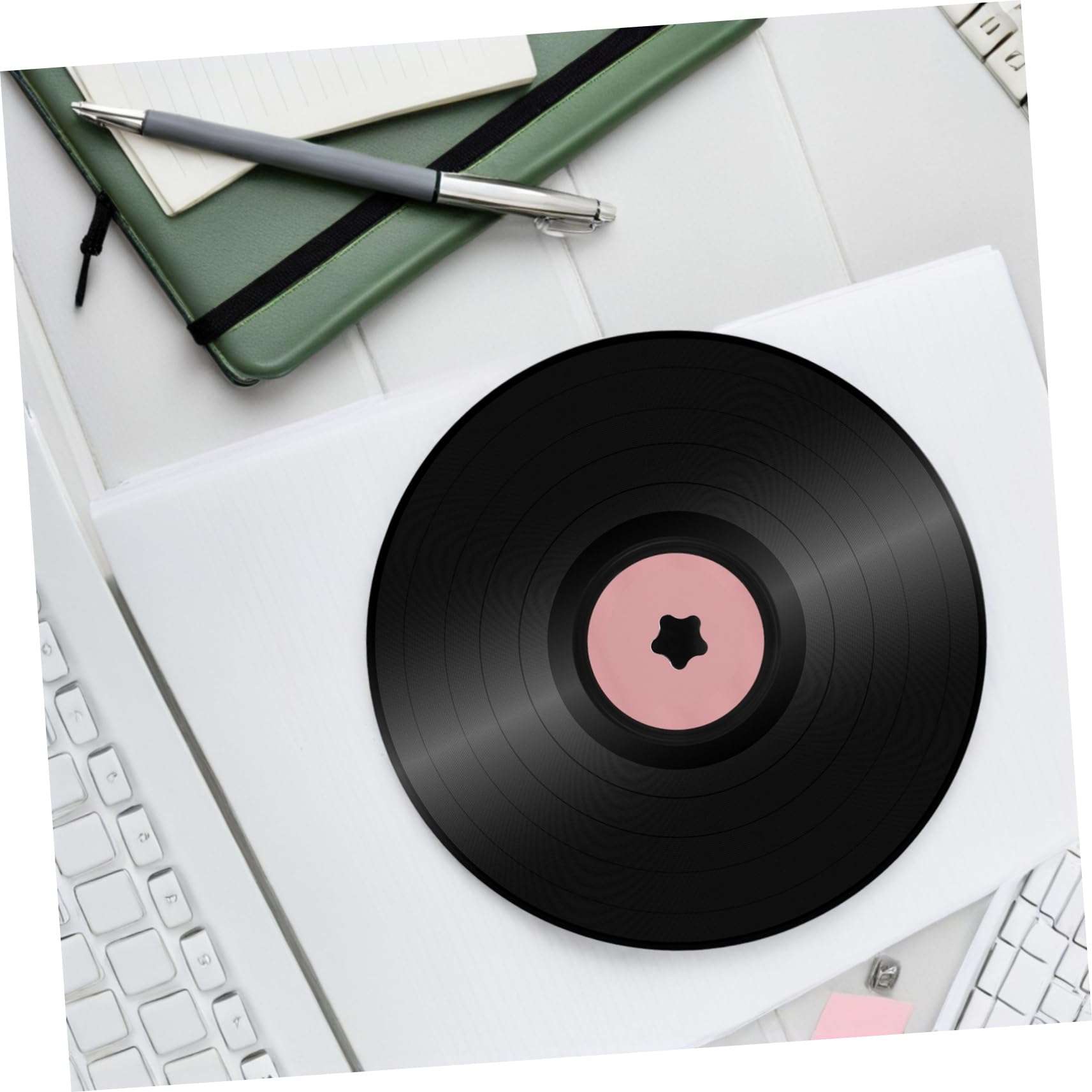 SUPVOX Protezione Per Pulizia Dischi Vinile Con Manicotto Silicone Strumento Professionale Per La e La Pulizia Degli Album Musicali Accessorio Anti-statico Per Etichette Discografiche