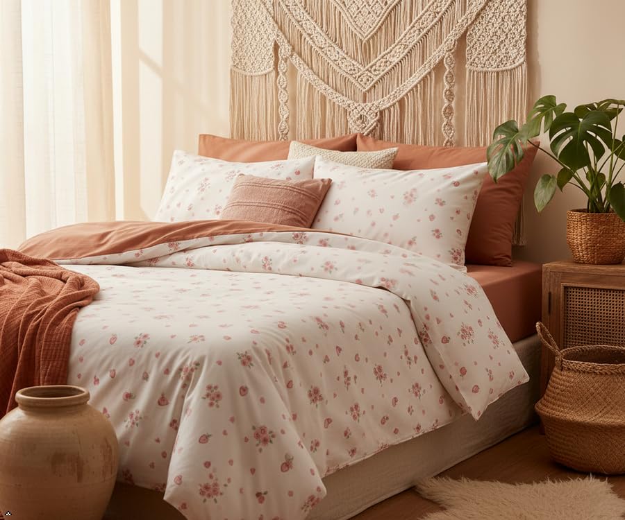 The one home – Juego de Sábanas de Franela 3/4 Piezas | Sábanas de Franela Algodón Suaves y Cálidas Invierno | Sábana Bajera Ajustable | Juego de Sábanas Invierno