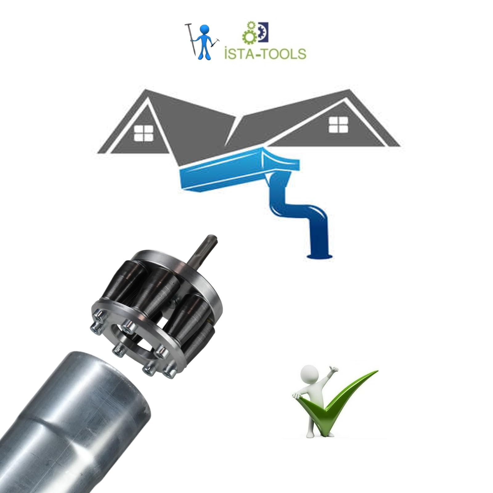 Avvolgitubo Con Attacco SDS-Plus Per Tubi Di Scarico