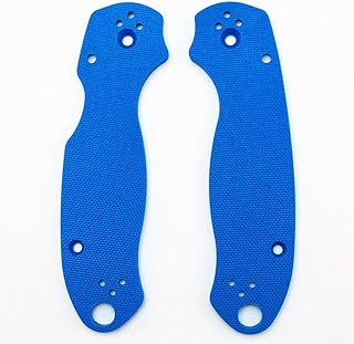 1 Pair Blue G-10 Handles Scales Stock For Spyderco Para 3 US NEW - TEAMWILL