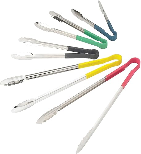 Miniatura 6 de Winco, Pinza utilitaria de 12 pulgadas con agarre antideslizante verde, acero inoxidable