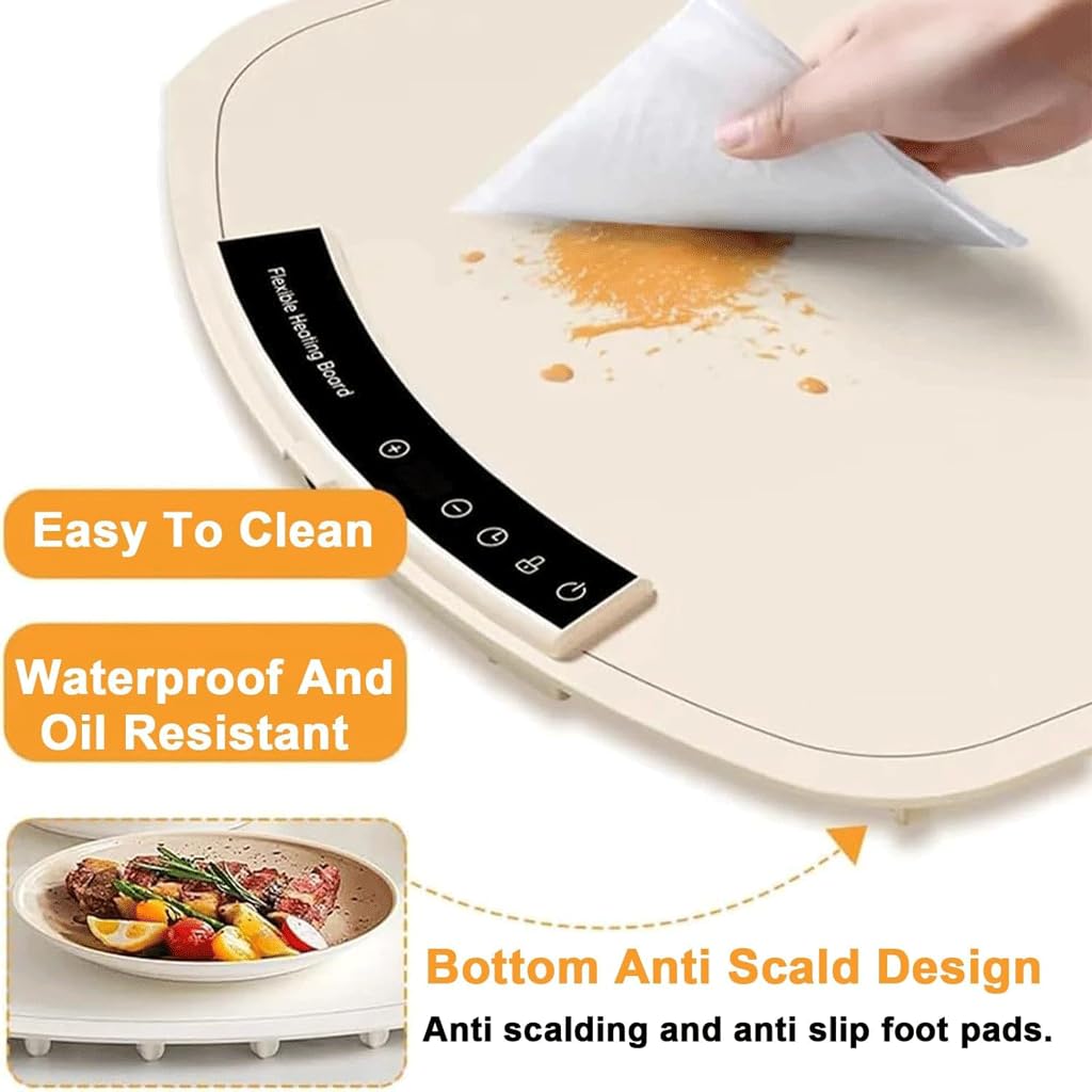 Plaque chauffante en Silicone, Tapis pour légumes Chauds, Tapis de Table à Manger Domestique, Panneau Isolant Alimentaire Multifonctionnel Pliable
