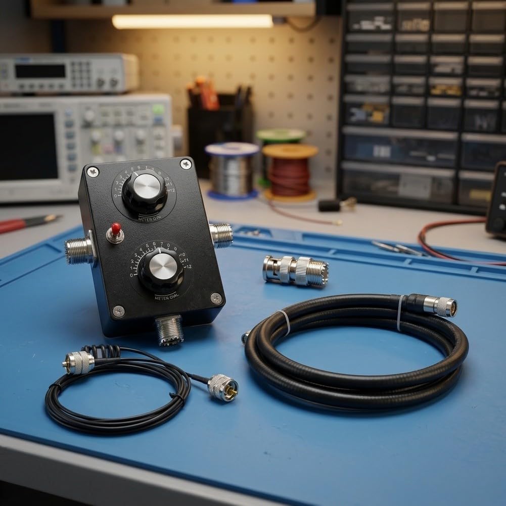 HG-20A - Antenna QRP Loop da 20 W per radio a onda corta, portatile, 5-30 MHz, FM, VHF, UHF, per transceiver per interni ed esterni