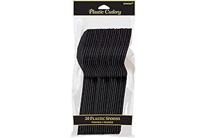 Vibrant Black Plastic Spoons : Your Perfect Cutlery Choice for Captivating Occasions