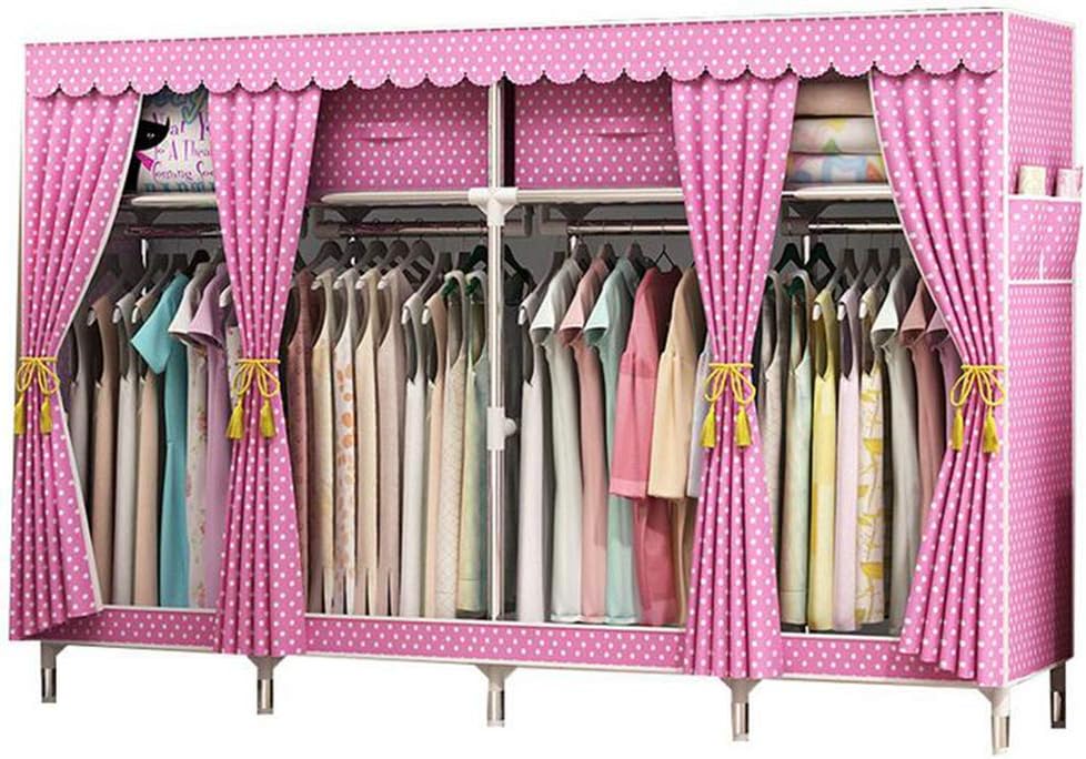 Cloth Wardrobe Clothes Closet, Portable Closet Wardrobe Storage Closet Standing Closet Fabric Cabinet Portable Wardrobe,A_210*46 * 170cm