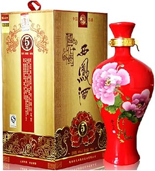 Amazon.co.jp: 陝西西鳳酒 国花瓷5年 [ アルコール度数45度 鳳香型白酒