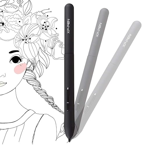 Miniatura 5 de XPPen PN01 - Lápiz óptico sin batería, 8192 niveles de sensibilidad a la presión del bolígrafo, compatible con XPPen Star03 Star06 StarG430S