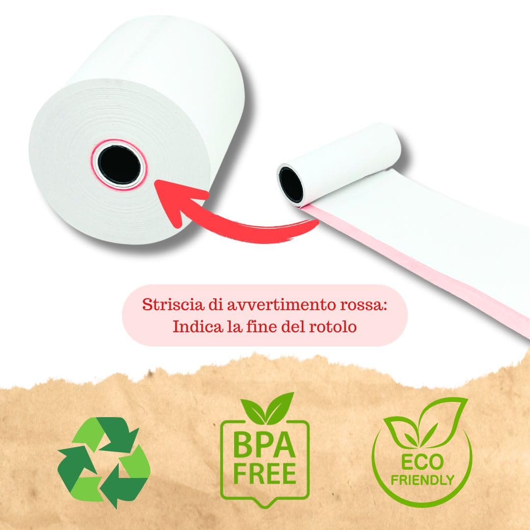 Carta Termica Per Macchine Di Credito 57x40 Mm - Rotoli Per - Foto 4