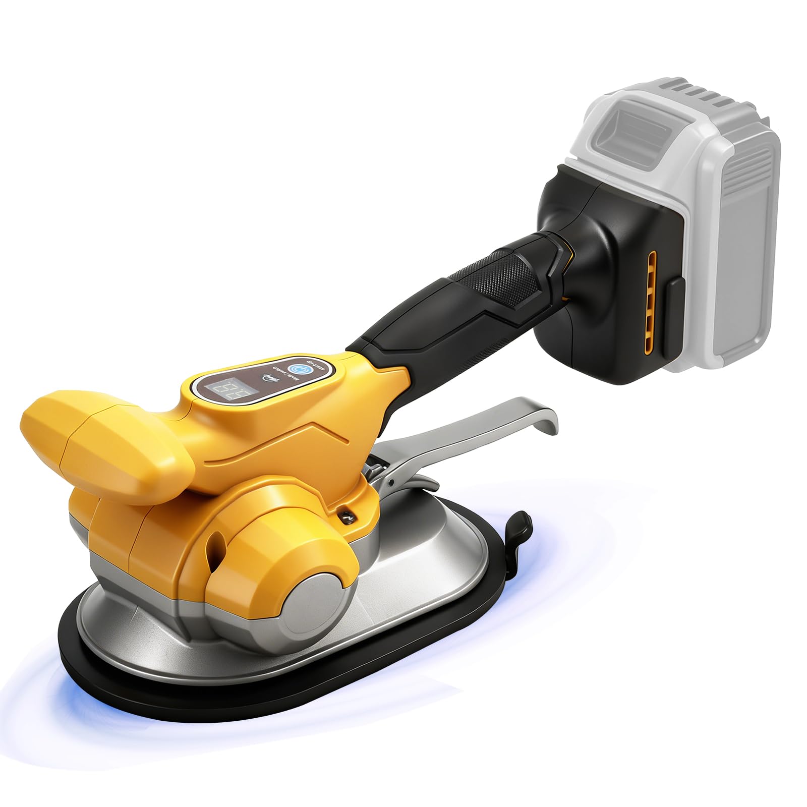 Herramienta vibradora de azulejos con 6 velocidades ajustables, compatible con Dewalt 18 V, 20 V baterías (solo herramienta), 200 kg de adsorción, inalámbrico, Vibrador Baldosas sin Cable