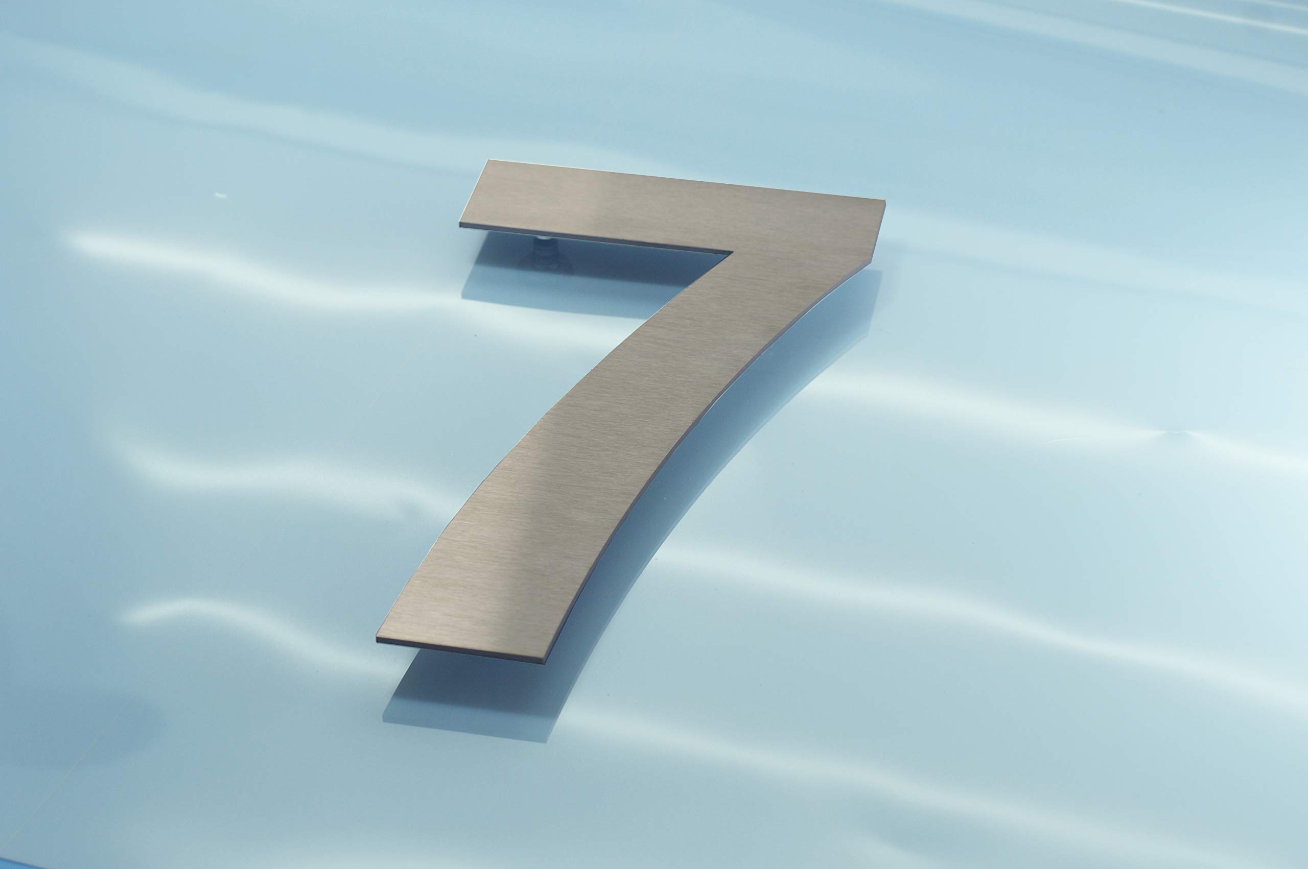 Numéro De Maison En Acier Inoxydable Brossé