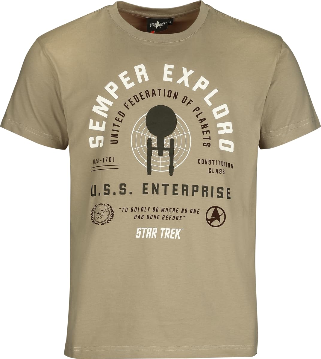 Star Trek Semper Exploro Uomo Pigiama Multicolore Regular Relaxed