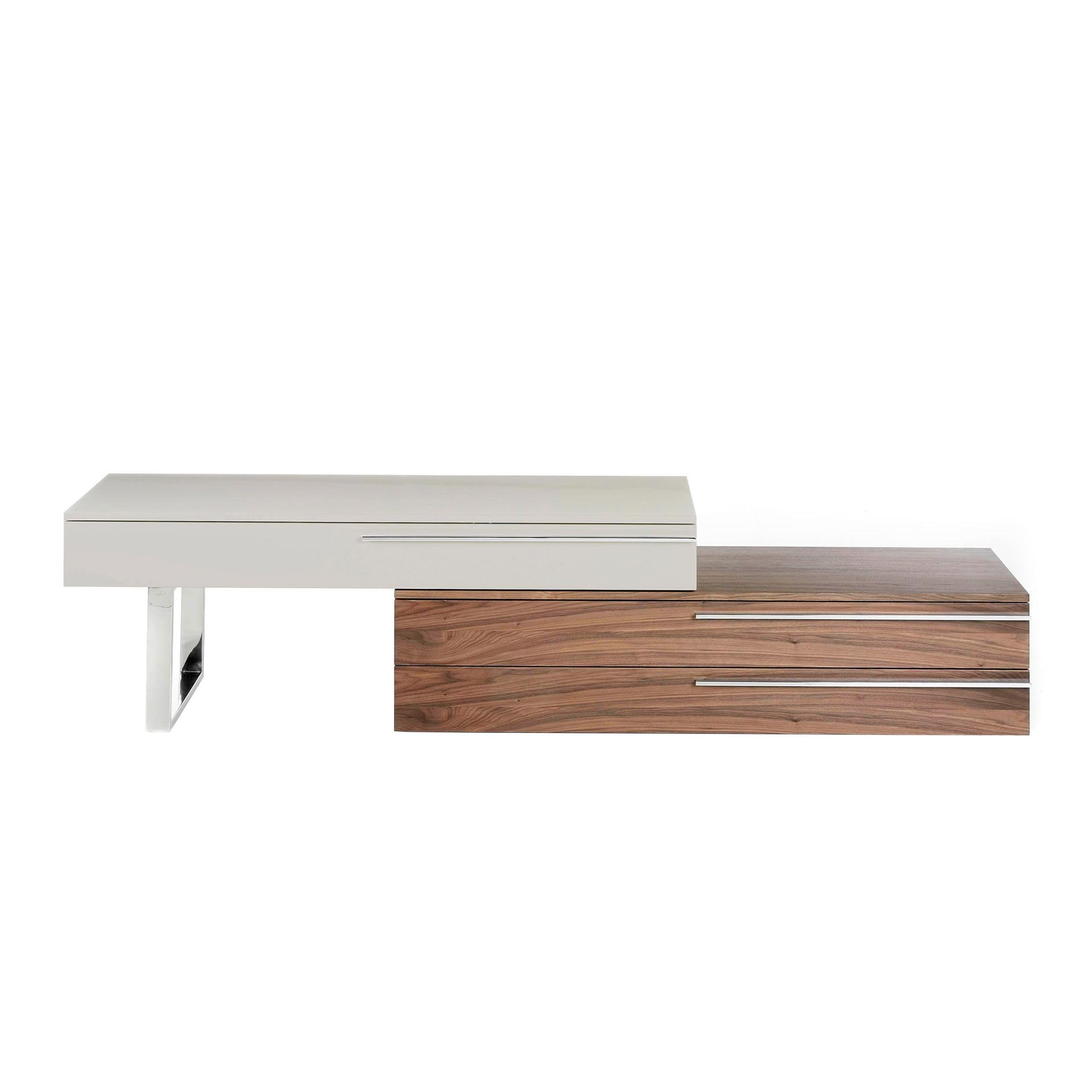 Angel Cerdá - Meuble TV Moderne Modulable Laqué à Dimension Extensible | Rangement Polyvalent et Organisé, Format Extensible, Durable et Fonctionnel, Meuble TV Salon 250 x 45 x 53 cm