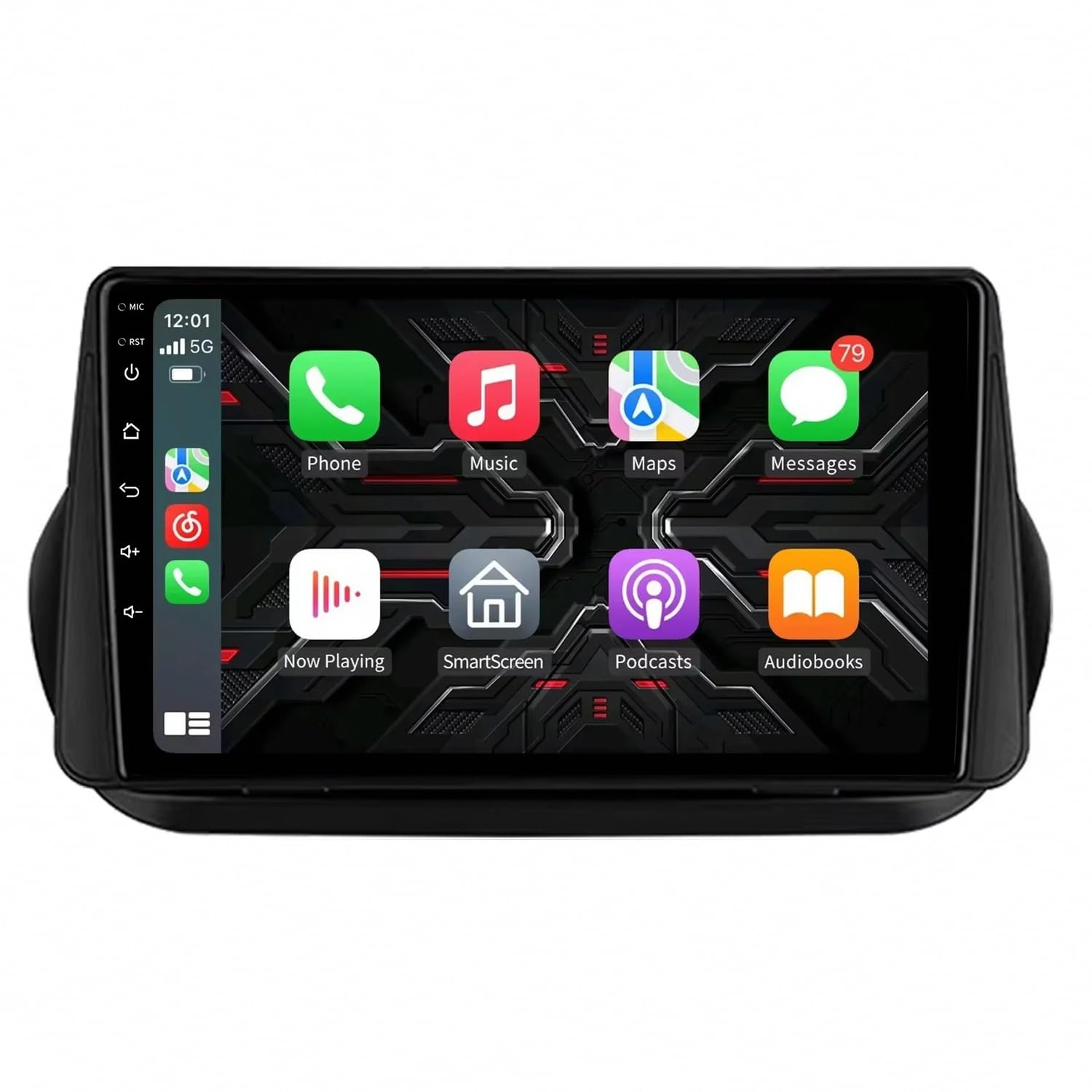 Wyświetlacz Carplay dla Fiat Qubo Fiorino Citroen Nemo 2008-2017 Odtwarzacz Samochodowy Z Ekranem Dotykowym Hd, Carplay, Bluetooth, Wi-Fi, Radiem., 4 Rdzeń 1G+16G