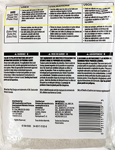 Image of 3M Synthetic Steel Wool Pads, 6-Pad, Use Wet Or Dry, Compatible With Water-Based Strippers & Finishes, Will Not Shred, Splinter Or Rust Like Steel Wool Does, Rinse and Reuse (10119NA)