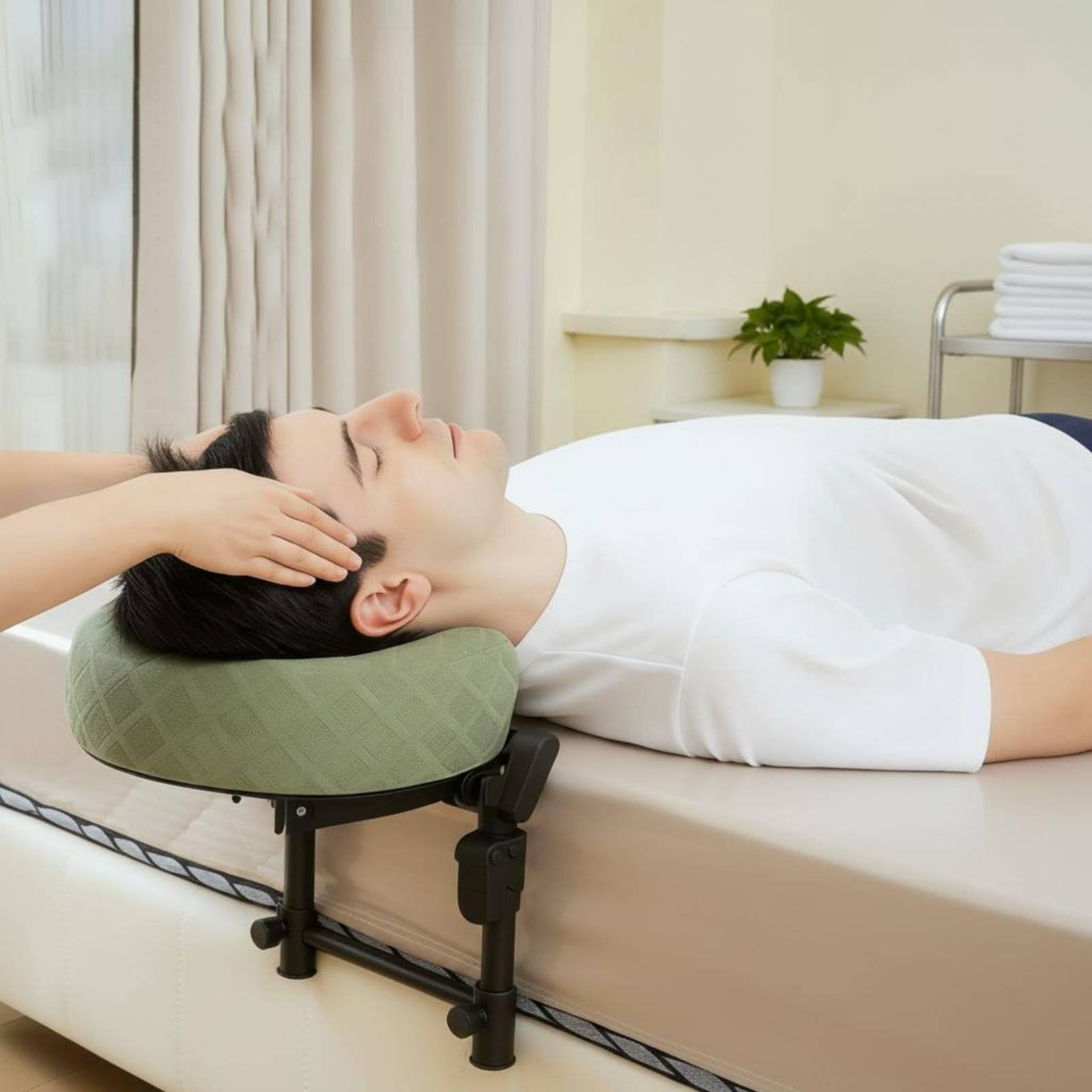 predolo Reposacabezas de Masaje Plegable Ajustable para Pacientes en Recuperación Postoperatoria Ocular