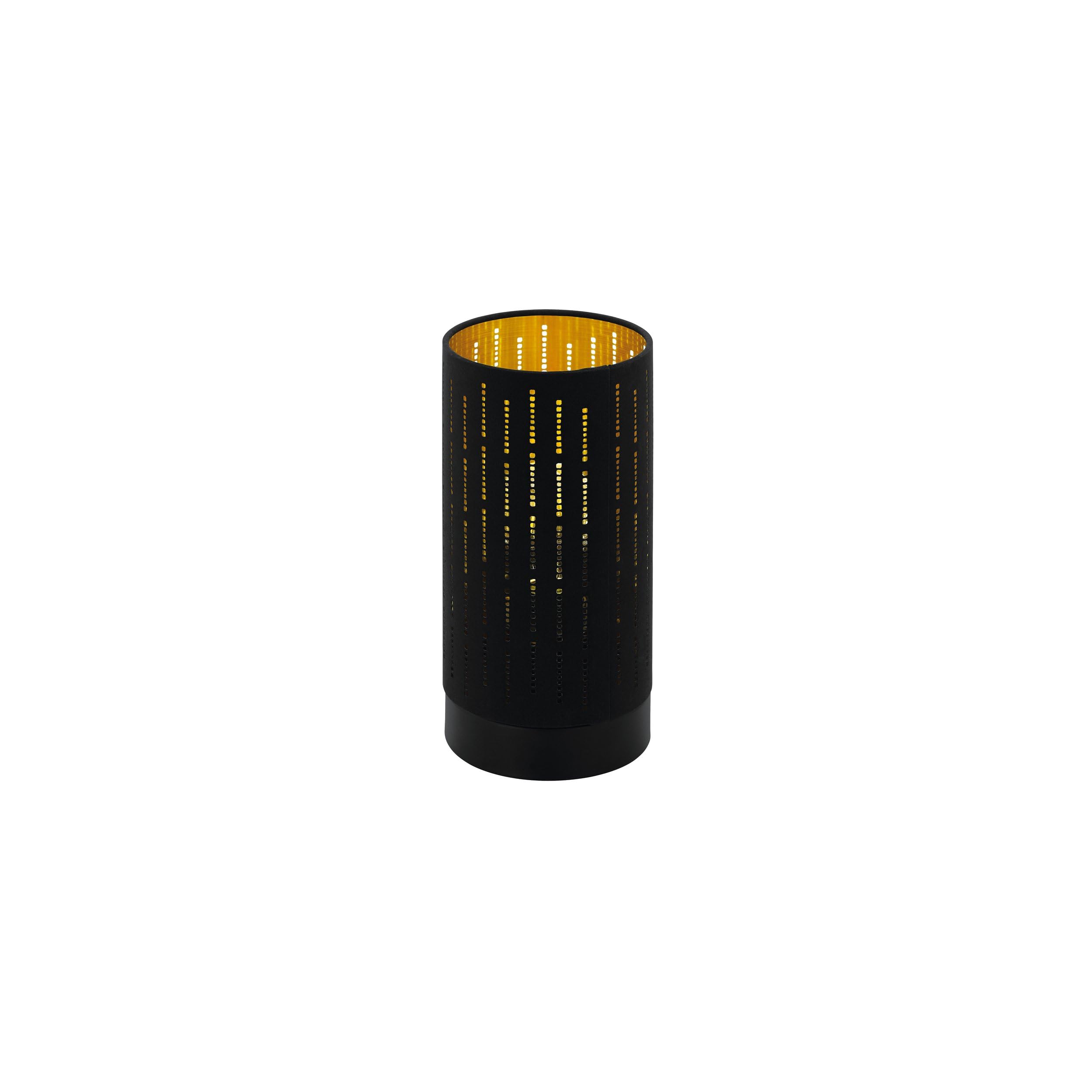 Lampe de table varillas Noir Noir, or Ø12cm H: 25,5 cm