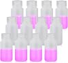 Round Plastic Reagent Bottle HDPE Wide Mouth Plastic Bottle, 12pcs of 60ml Sample Sealing Storage Container for Laboratories, Classrooms, or Storage at Home, LVAN001