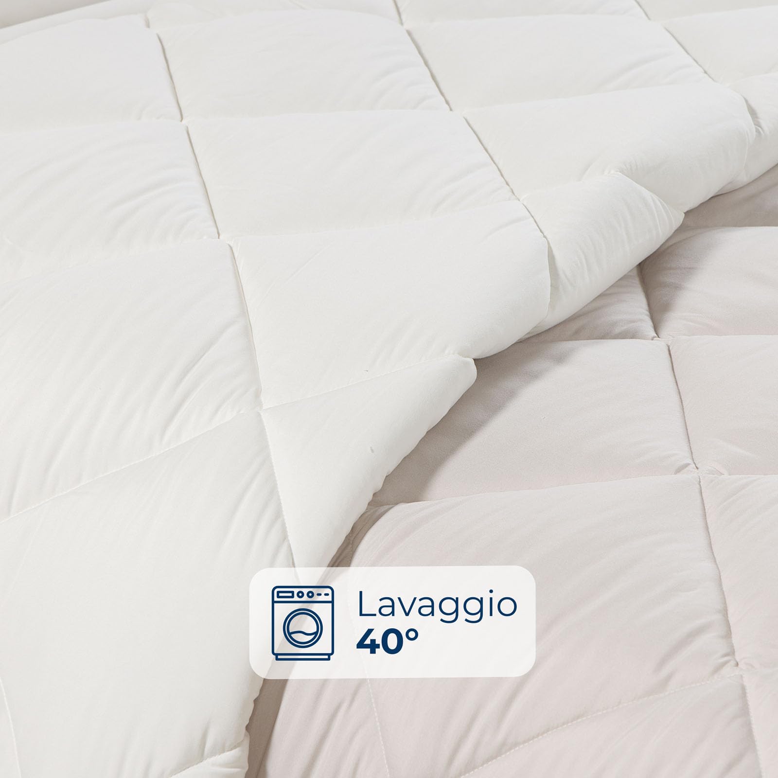 Caleffi - Trapunta Invernale Matrimoniale 260x265 in Microfibra, Piumone Matrimoniale Invernale Morbido Avvolgente, Piumino Imbottito Resistente Lavabile, Coperta Trapuntata Anallergica Made in Italy