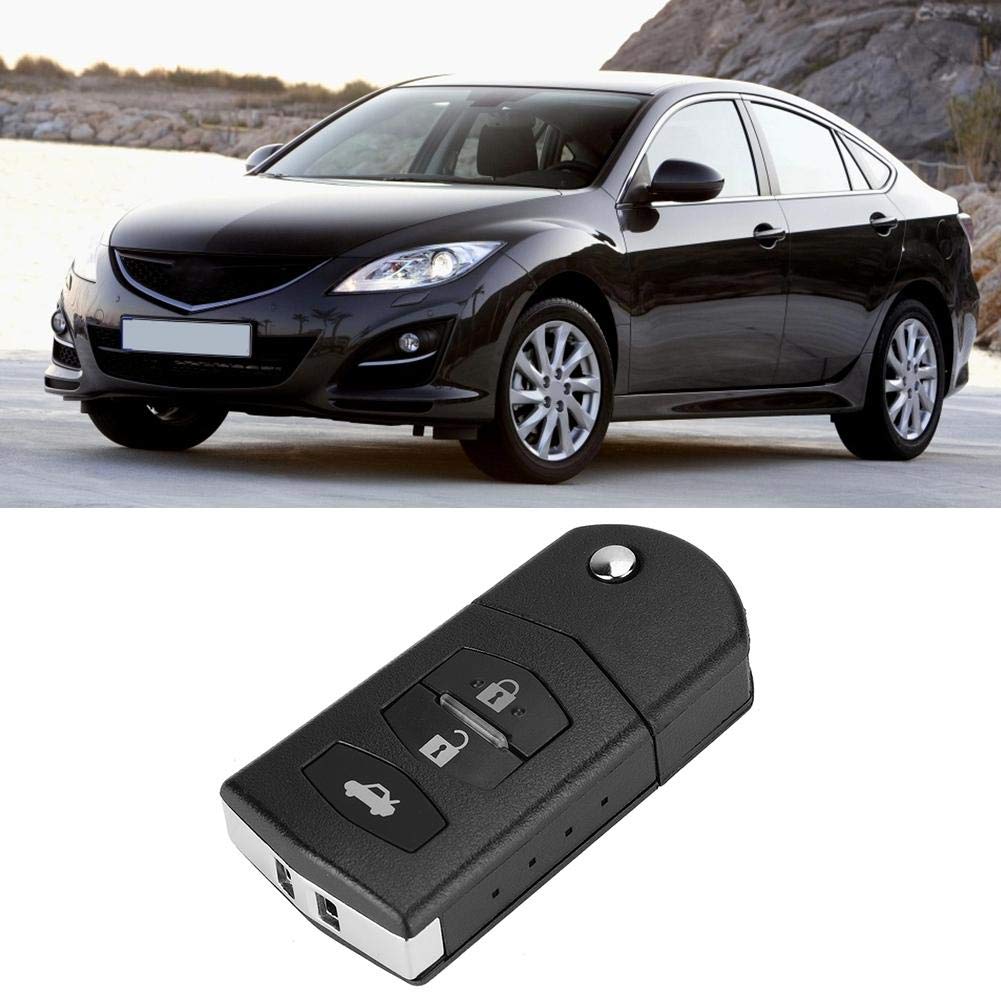 3-Button Flip Key Fob Case Replacement For Mazda 2 3 5 6 RX8 MX5 - Uncut Blade, No Electronics - View #9