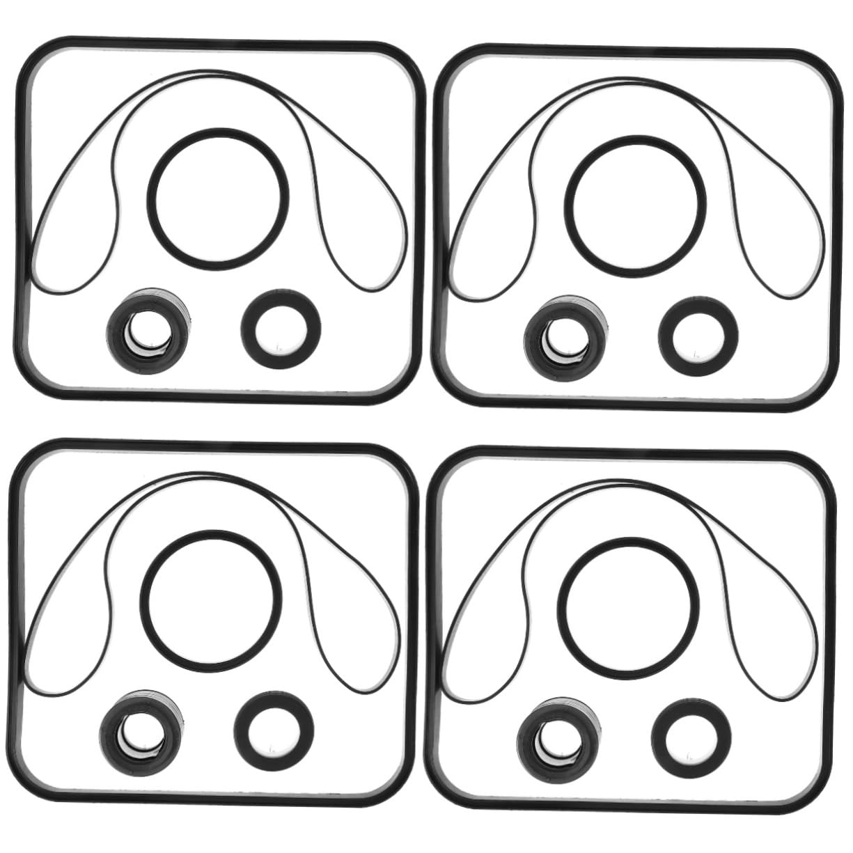 HANABASS 4ensembles Kit De Joints Toriques pour Pompe De Piscine Étanchéité Fiable Et Compatible avec Divers Modèles Installation Facile pour Remplacement sans Professionnel