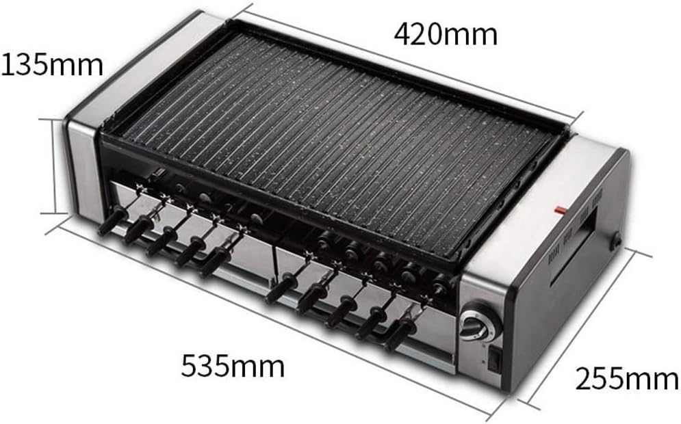 Barbecue Grill 1600V Household Electric Oven Grill Multi-Function Automatic Rotating Machine Table Electric Baking Pan Smokeless110V - 240V