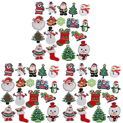 Remingtape Weihnachten Patches Nähen Auf Auf Gestickten 54PCS...