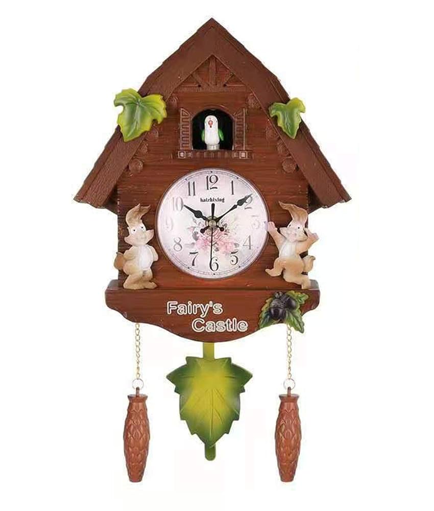 【動作確認済み】掛時計 鳩時計 牛の鳴き声 花の振り子 振り子鳩時計 Lærkur - YouTube