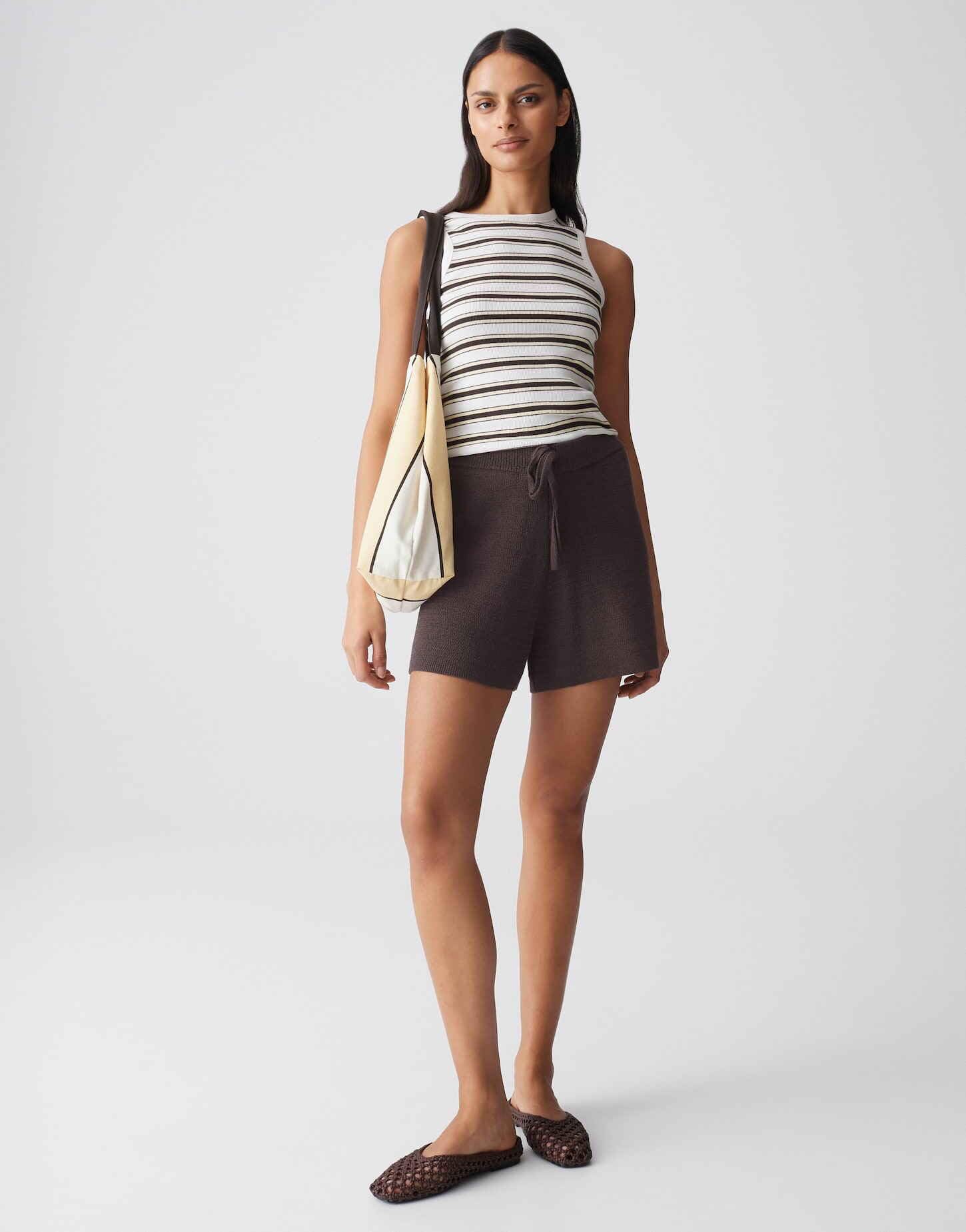 OPUS Damen Shorts | MAADOW Resort Strickshorts im Baumwollmix