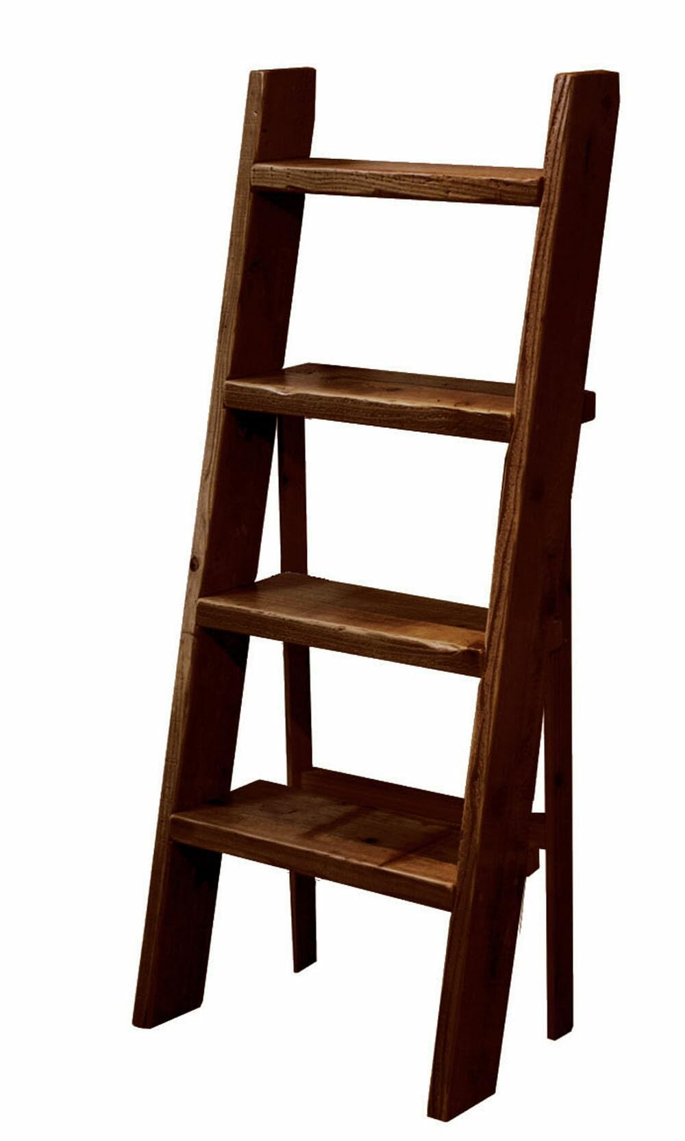 Amazon｜WOODPRO 古材 ラダーシェルフ （奥行ワイド） 幅460mm×4段