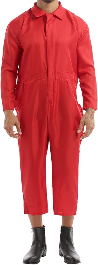 men red jumpsuit