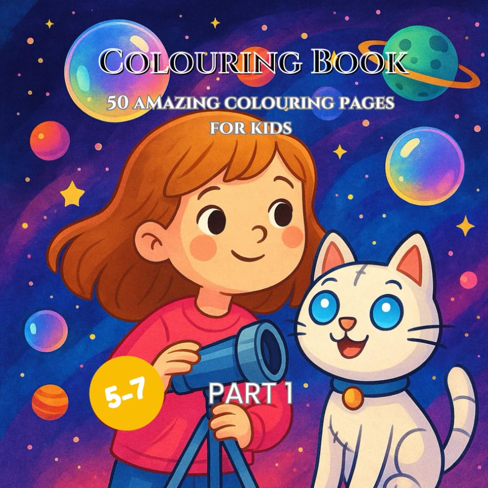 Colouring Book: 50 amazing colouring pages for kids