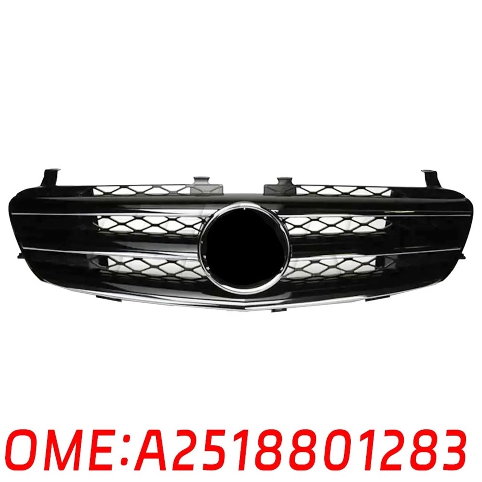 Compatible for A2518801283 Rejilla de parachoques delantero coche Base rejilla media W251 R280 R300 R320 R350 R500 R550 R63 Piezas automóvil
